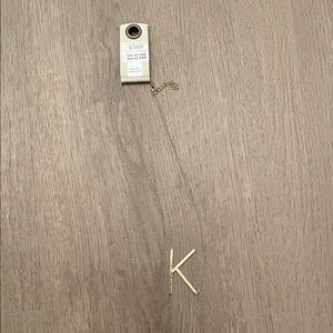 Anthropologie Gold Initial 'K' Necklace